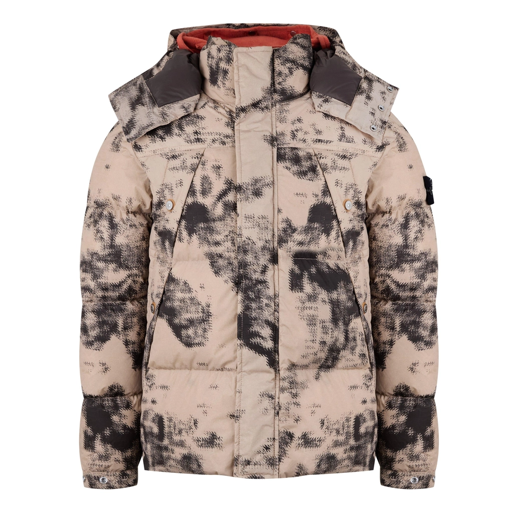 Stone Island Camouflage Thermo Sensitive Down Jacket - Tortora V0092